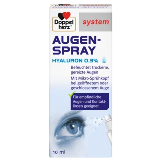 Abbildung der Produktverpackung Doppelherz system AUGEN-SPRAY Frontansicht